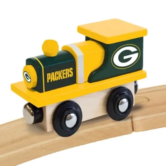 MasterPieces Officially Licensed NFL Green Bay Packers Wooden Toy Train Engine For Kids image {2}