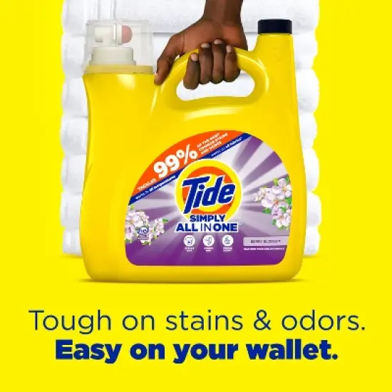 Tide Simply Berry Blossom Liquid Laundry Detergent - 182 fl oz image {3}