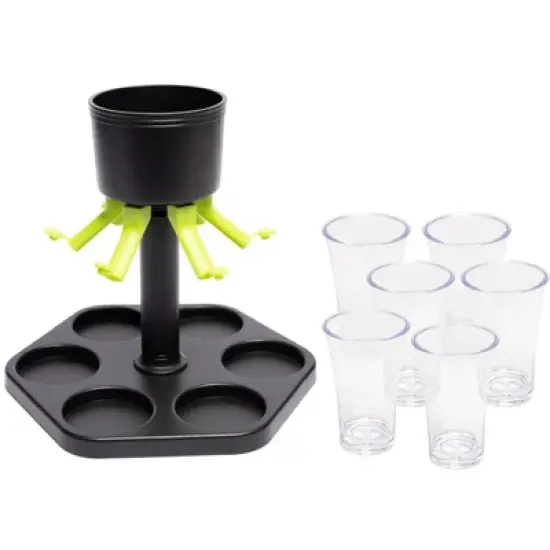 Lexi Home Plastic Liquor Shot Dispenser and Pourer with Individual Stoppers image {5}