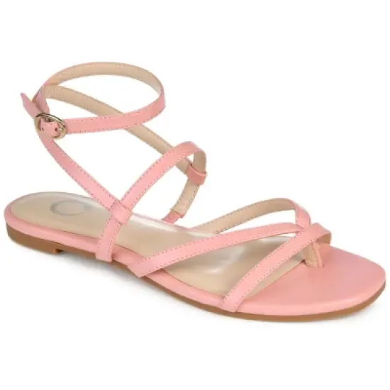 Journee Collection Womens Serissa Multi Strap Flat Sandals image {10}
