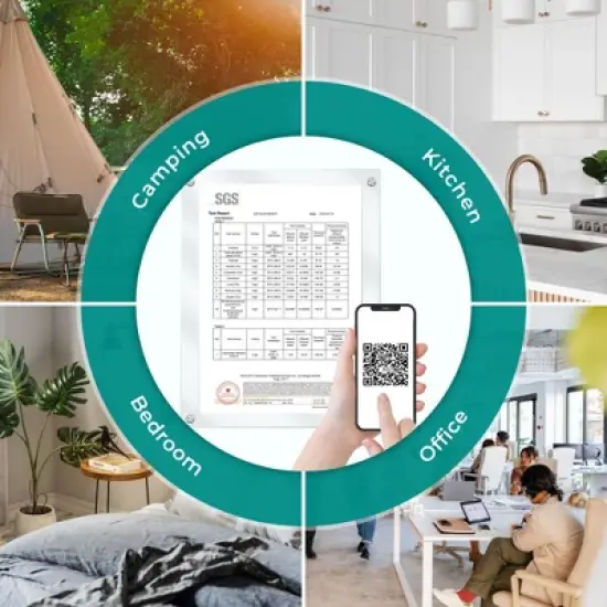 Ecoviva 200G Countertop Reverse Osmosis Water Filtration System with 5 Stage Filtration 3:1 Pure to Drain, TDS Monitor, Faster Delivery Flow image {10}