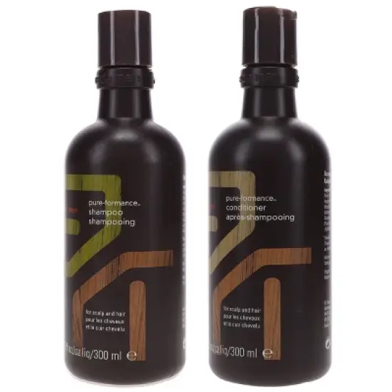 Aveda Men Pure-formance Shampoo 10 oz & Men Pure-formance Conditioner 10 oz Combo Pack image {1}