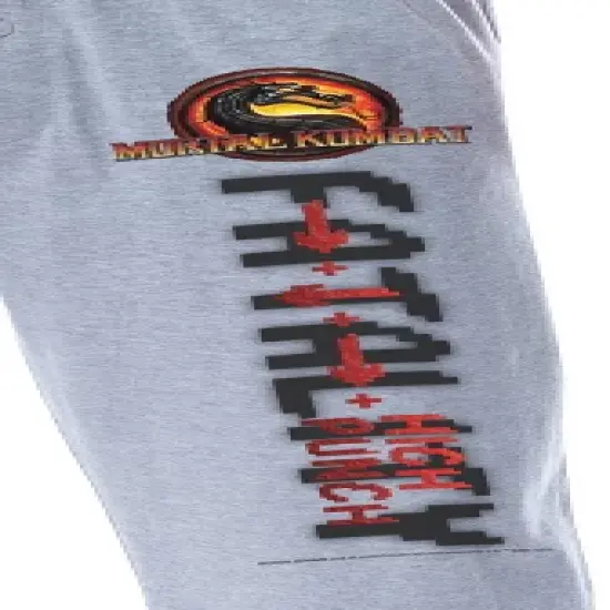 Mortal Kombat Mens' Fatality High Punch Arrows Sleep Pajama Pants Grey image {2}