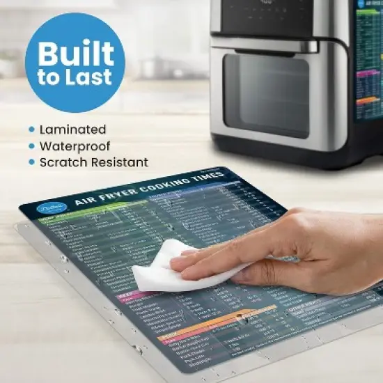 Maison Products Air Fryer Magnetic Cheat Sheet Set, Air Fryer Accessories Cookbook, Airfryer Accessory Magnet Sheet Quick Reference Guide for Cooking image {4}