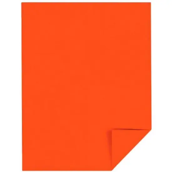 Astrobrights Card Stock, 8-1/2 x 11 Inches, Orbit Orange, Pack of 250 image {1}