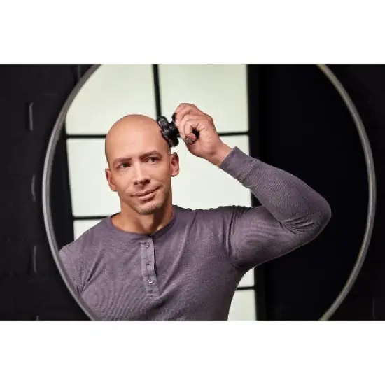 Remington Balder Deluxe XR7100, Head Rotary Shaver with Titanium Blades, Storage Pouch, Wet/Dry Shaving, 5 Dual Track Flexing Heads, Pop-Up Trimmer image {3}