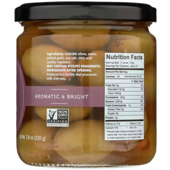 Divina Garlic Stuffed Olives - Case of 6/13.4 oz image {4}