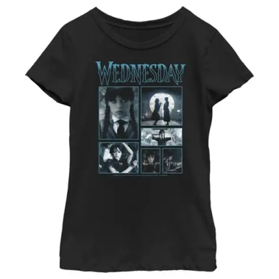Girl's Wednesday Iconic Scenes T-Shirt image {3}