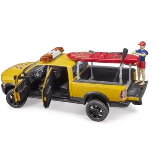 Bruder RAM 2500 Power Wagon Life Guard with Figure, Stand up paddle, L&S module image {2}