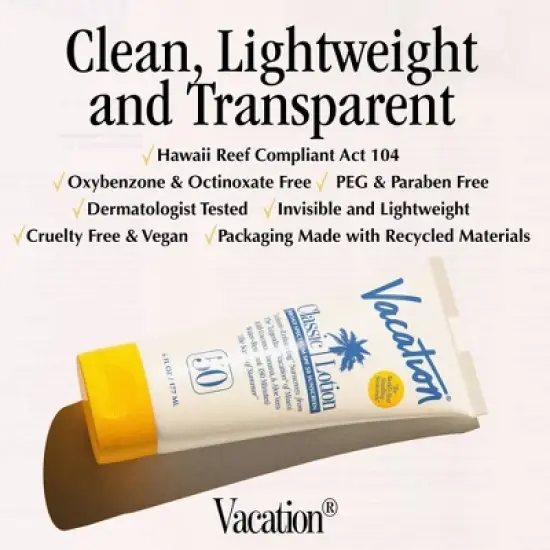 Vacation Classic Sunscreen Lotion - SPF 50 - 6 fl oz image {5}