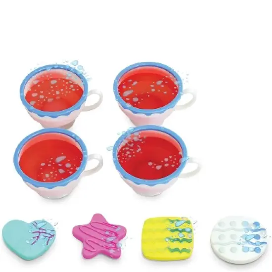 Kidzlane Plastic Play Tea Set for Little Girls - 34 Pieces image {1}