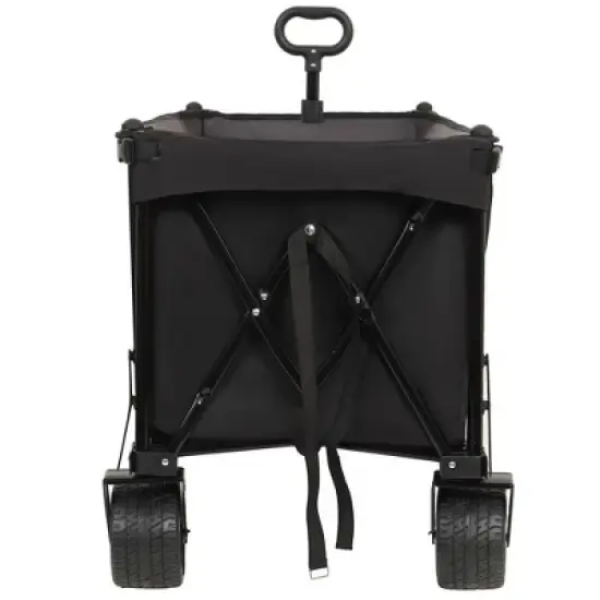 CAVINAS 480lbs Heavy Duty Folding Wagon Cart,All-Terrain Shopping Cart with Removable Tailgate,Weatherproof Wagon for Camping,Shopping image {3}