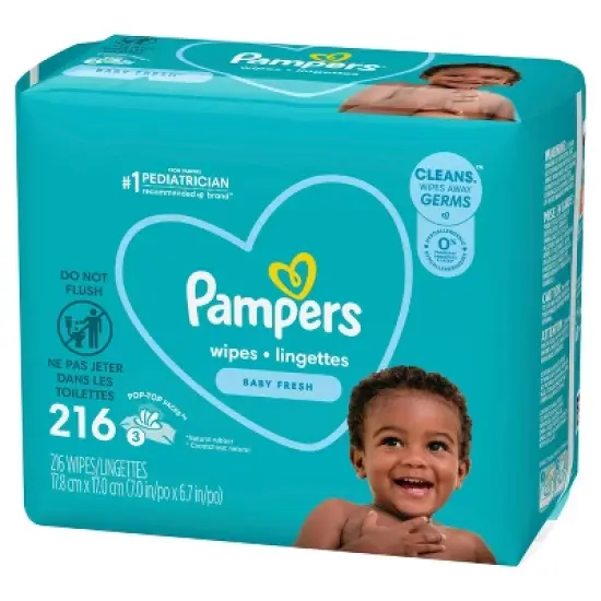 Pampers Baby Clean Fresh Scented Baby Wipes (Select Count) image {5}