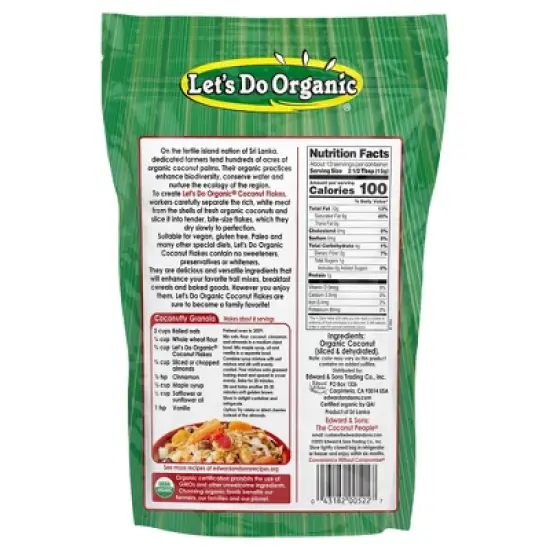 Let's Do Organic Coconut Flakes 7oz image {1}