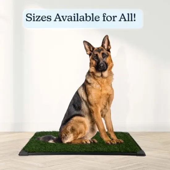 PETMAKER 35.5x23.5in Dog Grass Pad with Tray image {1}
