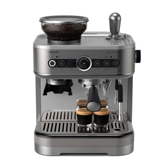 Philips Barista Brew Semi-Automatic Espresso Machine with Milk Frother, Stainless Steel: 2-Year Warranty, 1350W, Dishwasher-Safe Parts image {8}