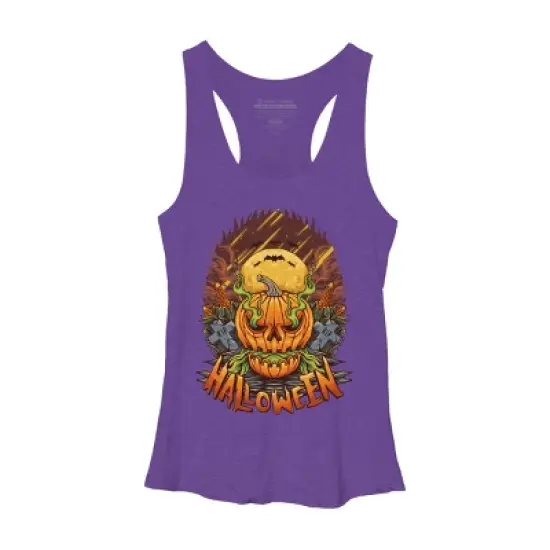 Women's Design By Humans halloween By arjanaproject Racerback Tank Top image {6}