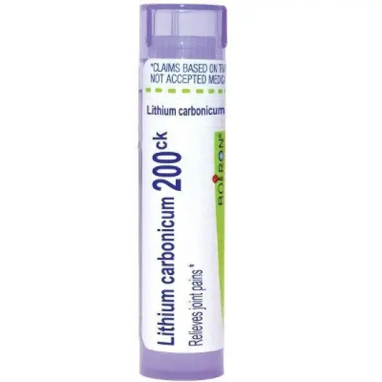 Lithium Carbonicum 200CK by Boiron Homeopathic Single Medicine For Pain  -  80 Pellet image {10}