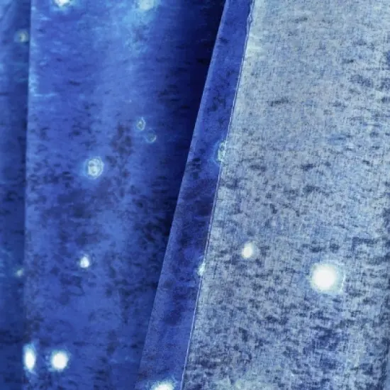 52"x84" Kids' Make A Wish Space Star Ombre Window Curtain Panels Navy/White Set - Lush D&eacute;cor image {5}