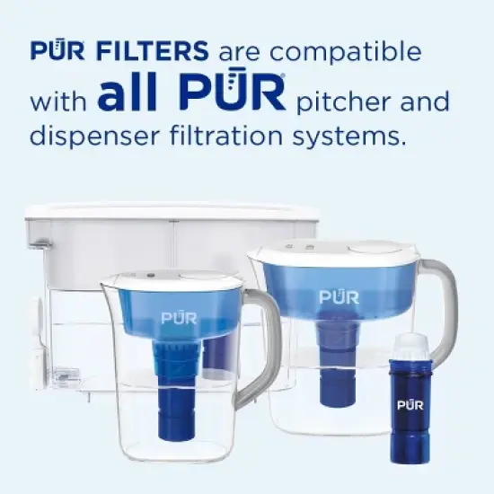 PUR PLUS 11 Cup Water Pitcher Filtration System White/Blue PPT110WA: PUR Filtration, BPA-Free, Dishwasher-Safe, 40-Day Filter Life image {9}