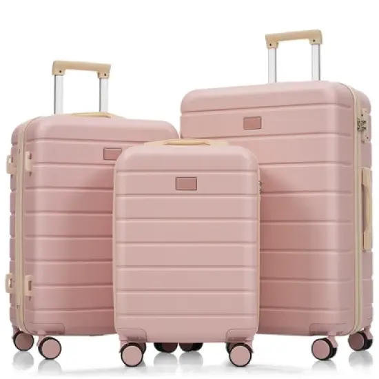KTMBDW 3-Piece Set (20", 24", 28"), Hardshell Suitcases With Wheels, With Scratch-Resistant Surface, Four Multi-directional Wheels image {13}