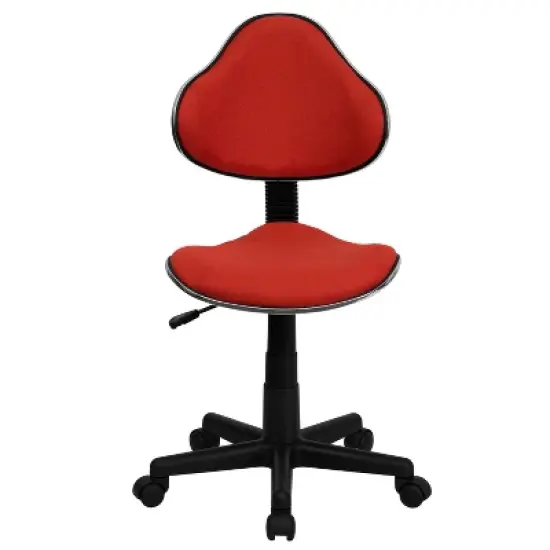Emma and Oliver Red Fabric Swivel Ergonomic Task Office Chair image {8}