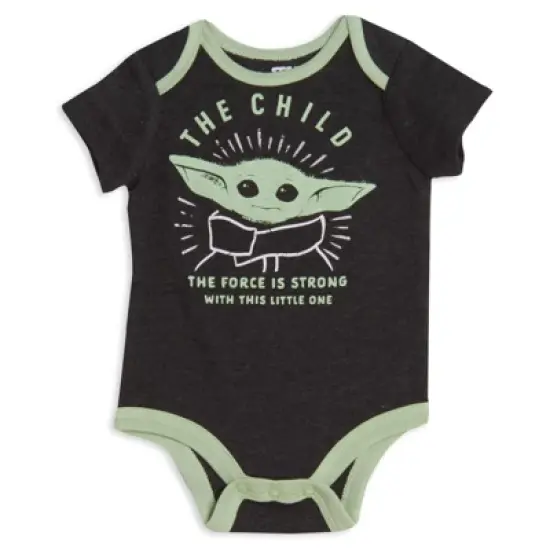 Star Wars Mandalorian Baby Yoda  3 Piece Set: Hoodie Bodysuit Pants Newborn image {2}