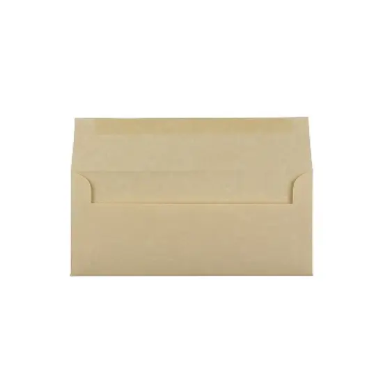 JAM Paper #10 Parchment Business Envelopes 4.125 x 9.5 Brown Recycled V01722 image {1}