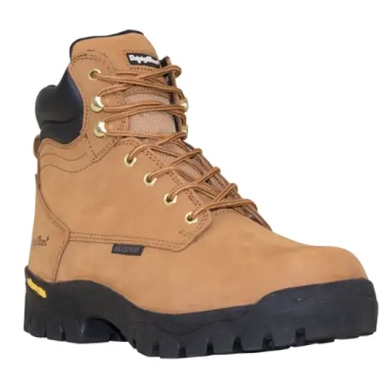 RefrigiWear Men's Ice Logger Warm Insulated Waterproof Tan Leather Work Boots image {3}