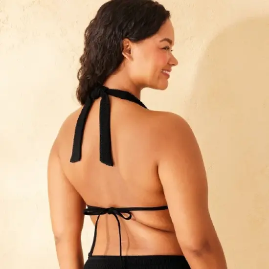 Women's Pucker Textured Multiway Triangle Bikini Top - Wild Fable&trade; image {9}