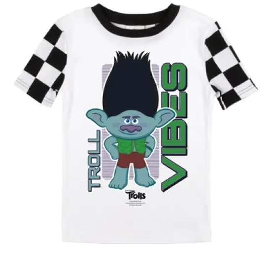 Universal Trolls "Troll Vibes" Youth Short Sleeve Pajama Set image {1}