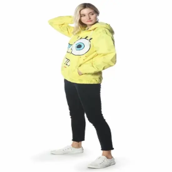 Members Only - Women's Spongebob Windbreaker Oversized Jacket image {4}
