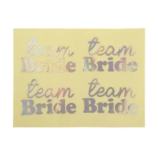 Packed Party Team Bride 4-Pack Holographic Visors image {2}