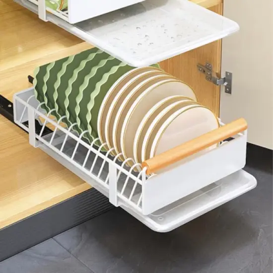 Carbon Steel Pull-Out Cabinet Under-Sink Rack Multi-Function Kitchen Rack Under The Sink Seasoning Dish Rack Home image {2}