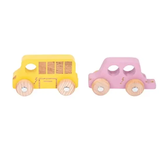 TickiT Rainbow Wooden City E-Vehicles, Set of 3 image {2}