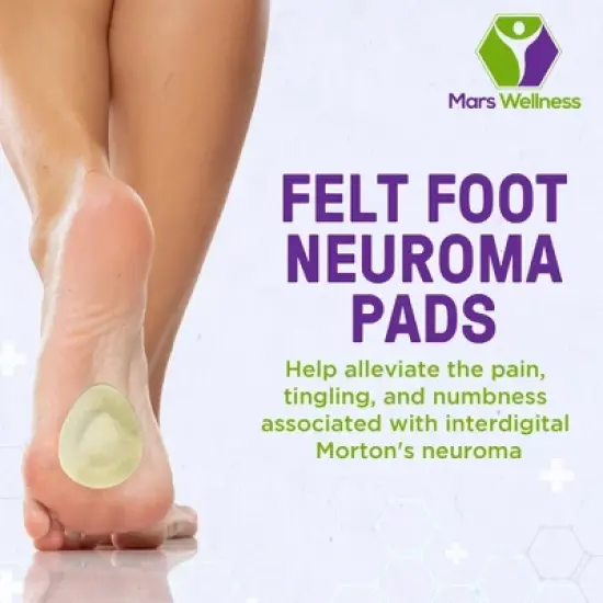 Mars Wellness Comfort Felt Foot Neuroma Pads image {1}