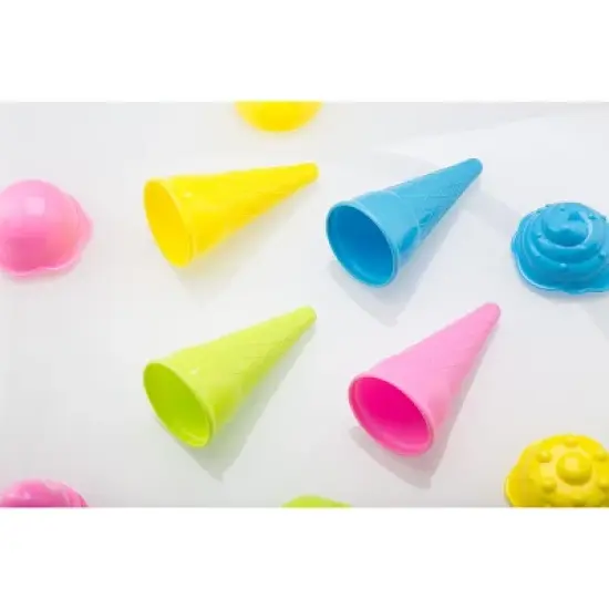 Top Race 9'' Ice Cream Sand Toy - Blue - 16 Pieces image {5}