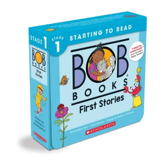 Bob Books - First Stories Box Set Decodable Phonics Books, Ages 4 and Up, Kindergarten (Stage 1: Starting to Read) - by  Lynn Maslen Kertell image {1}
