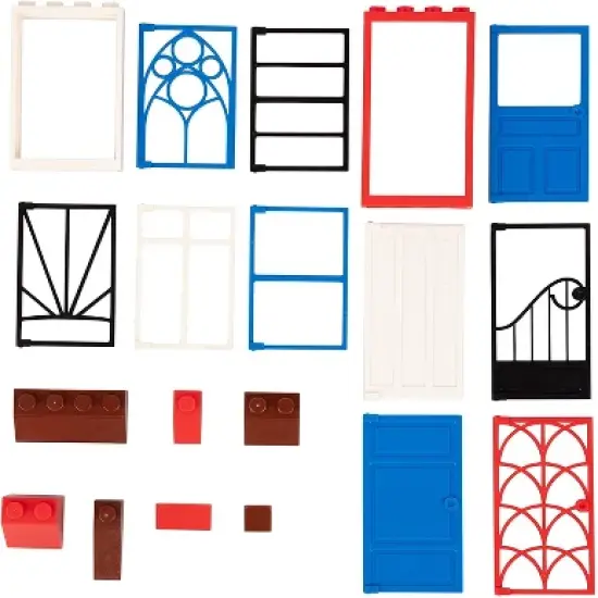 Big Bag of Bricks Brick House Building Set, 500 Pieces image {2}