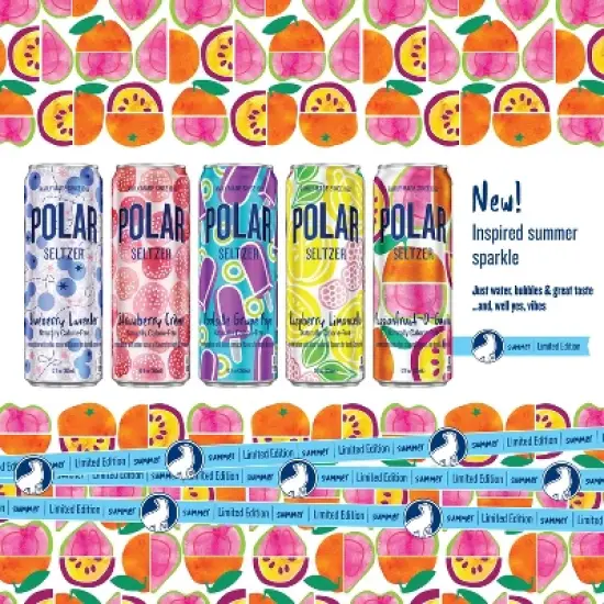 Polar Poolside Grape Pops Sparkling Water - 6pk/12 fl oz Cans image {2}