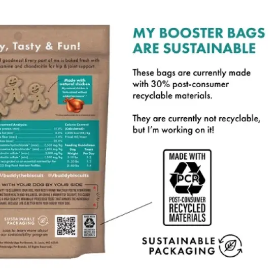 Buddy Biscuits Chicken Hip & Joint Chews Dog Treats - 5oz image {5}