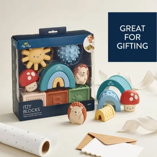 Itzy Ritzy Blocks Stacking Toy - 10pc image {5}