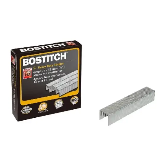 Bostitch Heavy-Duty Premium Staples 1/2" Leg Length 1000/Box SB35121M image {4}