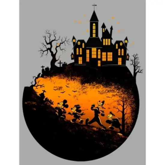 Men's Mickey & Friends Halloween Haunted Mansion Sweatshirt image {1}