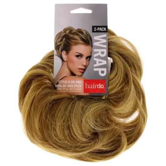 Style-a-do And Mini-do Duo Pack - R25 Ginger Blonde by Hairdo for Women - 2 Pc Hair Wrap image {2}