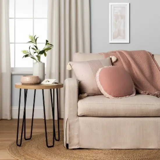 Wood & Wire Accent Table - Natural/Black - Hearth & Hand&trade; with Magnolia image {4}