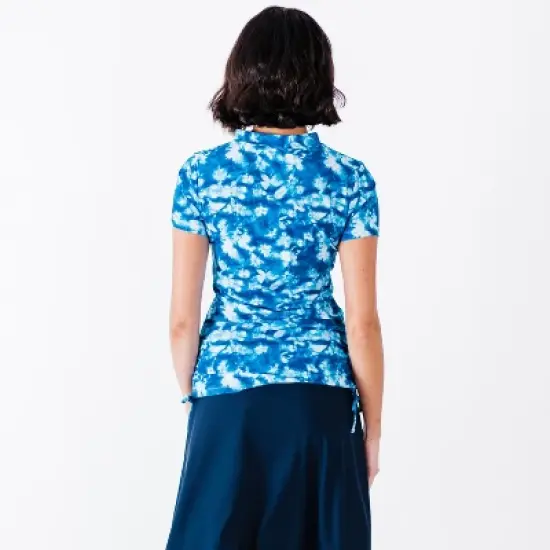 Calypsa Half-Zip Adele Swim Top image {2}