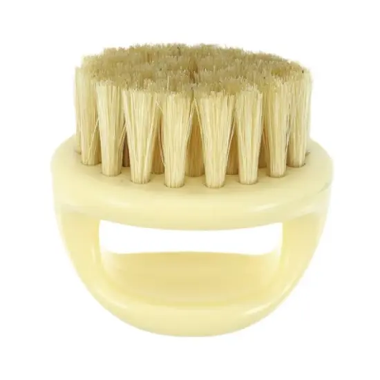 Unique Bargains Men's Portable Bristles Face Beard Mini Brush 1 Pc image {6}