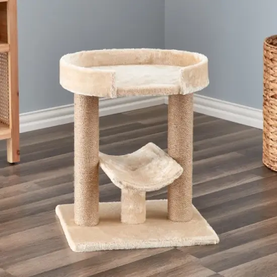 Two by Two Providence - Beige Cat Scratching Post Cat Furniture - 21.1 in. Tall image {13}