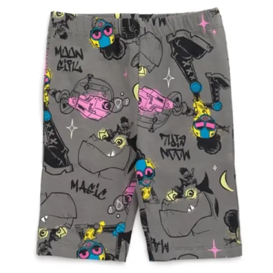 Marvel Moon Girl and Devil Dinosaur Girls T-Shirt and Bike Shorts Outfit Set Little Kid to Big Kid image {5}